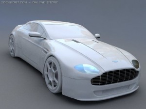 aston martin v8 vantage 3D 模型