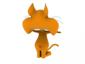 cat toon 3D Модель