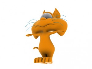 cat toon 3D Модель