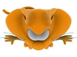 cat toon 3D Model