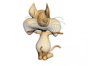 cat toon 3D Model