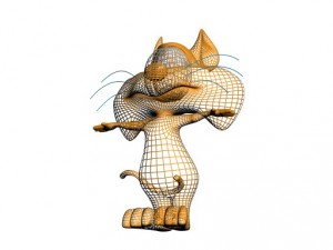 cat toon 3D Модель