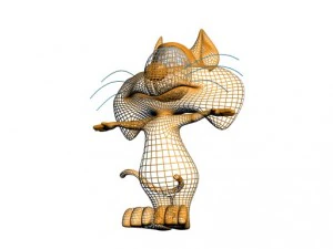 cat toon 3D Model