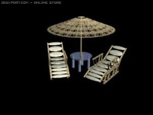 pool chairs 3D Model