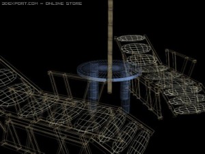 pool chairs Modèle 3D