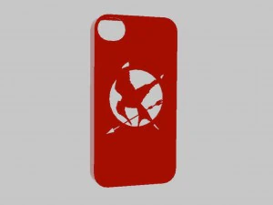 iphone 4 mocking jay case 3D Print Model