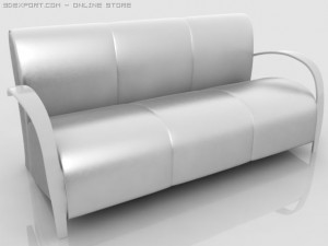 the sofa from three sections p 3D Model