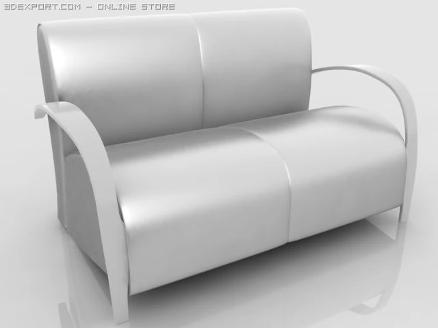 sofa from two sections paladin 3D Model .c4d .max .obj .3ds .fbx .stl .blend 
