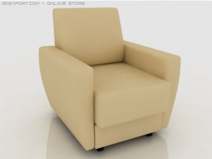 easy chair v1 3D Model