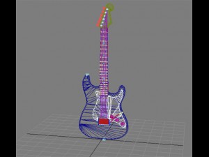 electric guitar Modelo 3D