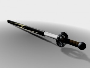 japan sword Modelo 3D
