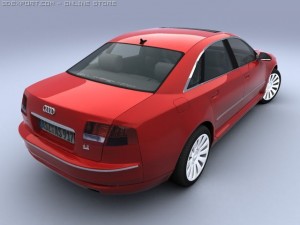 audi a8 facelift Modello 3D