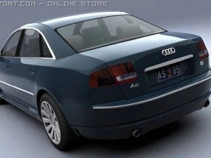 audi a8 2003 3D Model