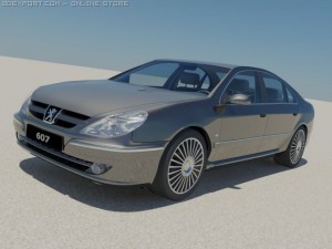 peugeot 607 3D Model