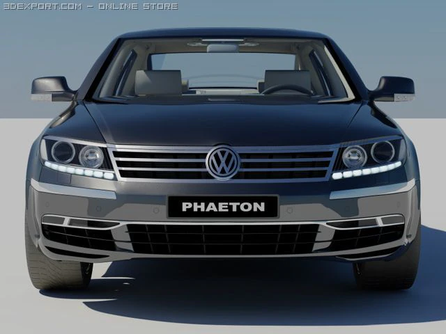 vw phaeton 2011 3D Model .c4d .max .obj .3ds .fbx .stl .blend