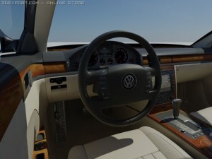 vw phaeton 2011 3D Model