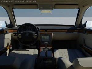 vw phaeton 2011 3D Model