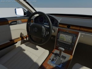 vw phaeton 2011 3D Model