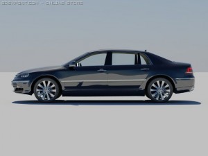 vw phaeton 2011 3D Model