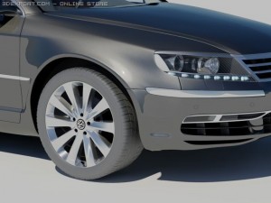 vw phaeton 2011 3D Model