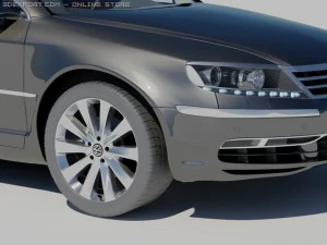 vw phaeton 2011 3D Model