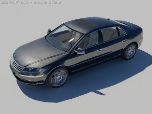 vw phaeton 2011 3D Model
