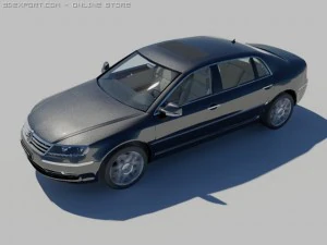 vw phaeton 2011 3D Model