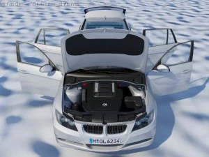 bmw 3 series touring 3D Model