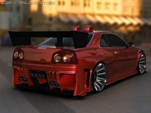 nissan skyline tunes 3D Model
