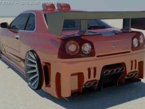 nissan skyline tunes 3D Model