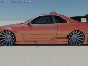 nissan skyline tunes 3D Model