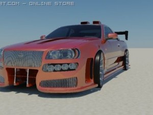 nissan skyline tunes 3D Model