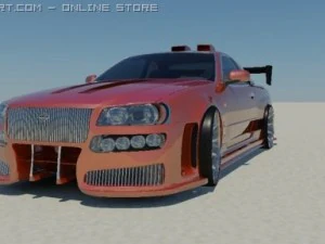 nissan skyline tunes 3D Model