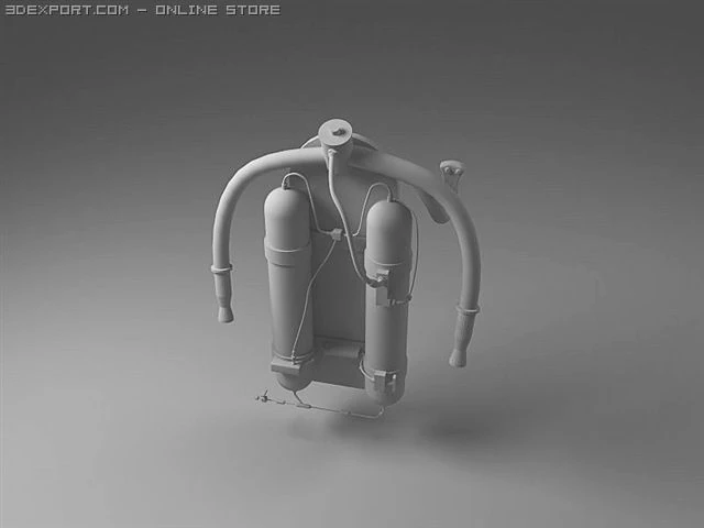 jet pack 3D Model .c4d .max .obj .3ds .fbx .stl .blend 