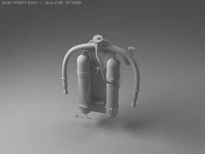 mochila a jato Modelo 3D