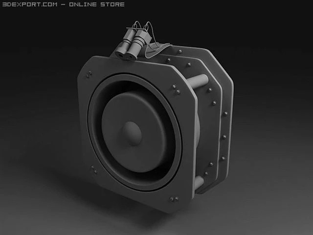 iyonik motor 3D Model .c4d .max .obj .3ds .fbx .stl .blend 