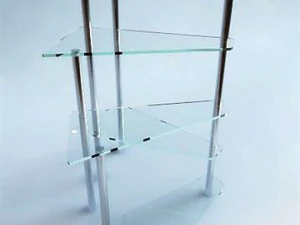 table glass and chrome 3D Model