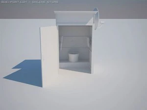 मेगाशौचालय 3D मॉडल