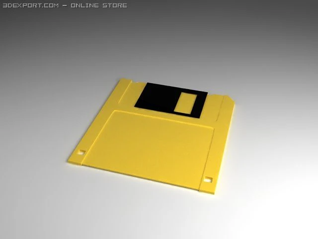 diskette 3D Model .c4d .max .obj .3ds .fbx .stl .blend 