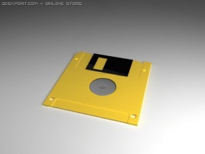 diskette 3D-Modell