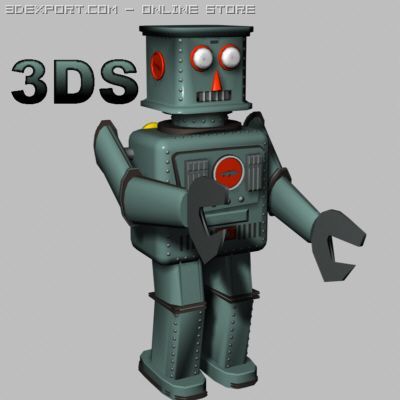 Tin Robot Toy 3d Model In Robot 3dexport