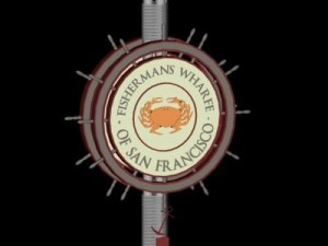 fishermans wharfe sign Model 3D