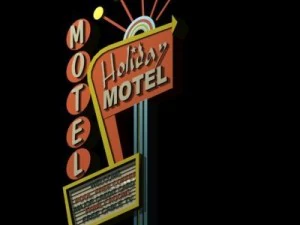 motel signs pack of 5 3D Model