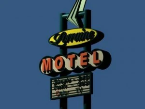 motel signs pack of 5 3D Model