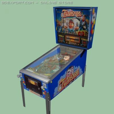rudys funhouse pinball 3D Model .c4d .max .obj .3ds .fbx .stl .blend 