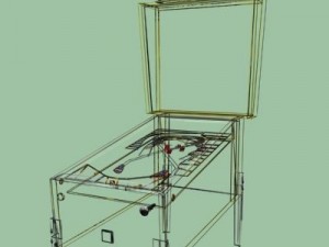 taxi pinball machine 3D Модель
