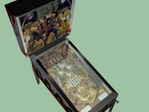 kiss pinball machine 3D 模型