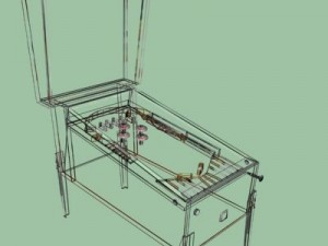 kiss pinball machine 3D 模型