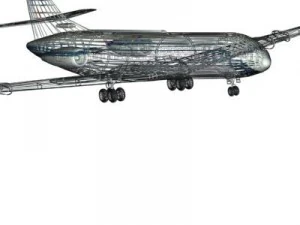 sud aviation caravelle 3D Model