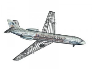 sud aviation caravelle Model 3D
